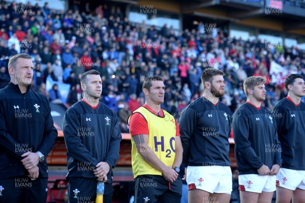 160618 - Argentina v Wales - International Rugby - Huw Bennett during the anthems