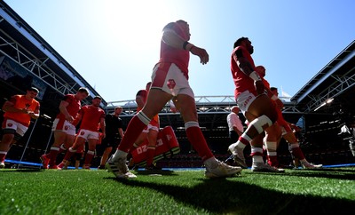 170721 - Argentina v Wales - International Rugby - Wales playerswalk off after the warm up