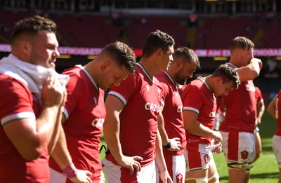 170721 - Argentina v Wales - International Rugby - Wales players look dejected