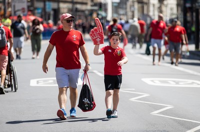 170721 - Wales v Argentina - Summer International Series - Fans outside the stadium before the game