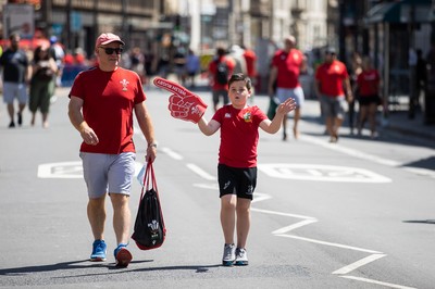 170721 - Wales v Argentina - Summer International Series - Fans outside the stadium before the game