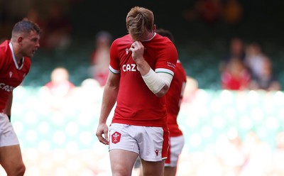 170721 - Wales v Argentina - Summer International Series - Dejected Nick Tompkins of Wales