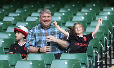 170721 - Argentina v Wales, Summer International Series, Second Test - A young Wales fans enjoys the pre match build up