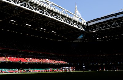 170721 - Argentina v Wales, Summer International Series, Second Test - A view of the Principality Stadium during the match between Argentina and Wales