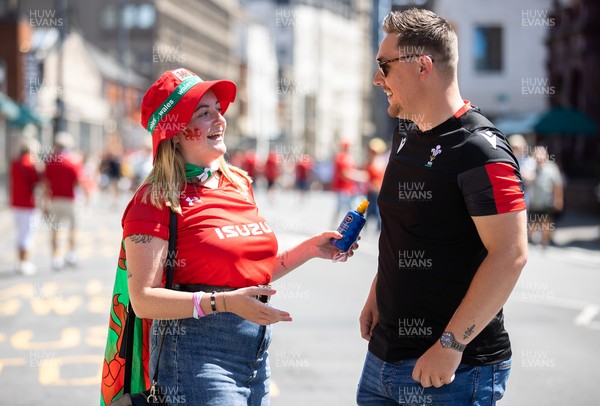 170721 - Wales v Argentina - Summer International Series - Fans outside the stadium before the game