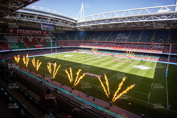 170721 - Wales v Argentina - Summer International Series - General View of the Principality Stadium as the teams run out