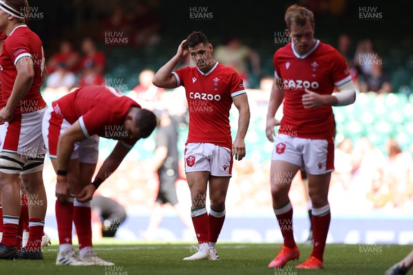 170721 - Wales v Argentina - Summer International Series - Dejected Tomos Williams of Wales