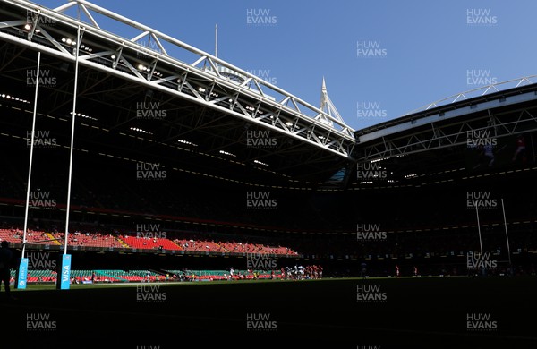 170721 - Argentina v Wales, Summer International Series, Second Test - A view of the Principality Stadium during the match between Argentina and Wales
