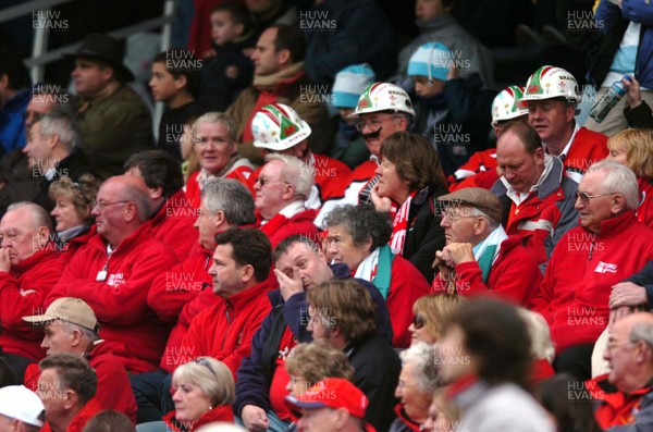 17.06.06. ARGENTINA V WALES,Velez Sarsfield, Buenos Aires  Welsh fans dont look to happy  
