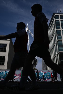 160826 - Arsenal v Manchester City - FA Community Shield - Fans outside the stadium before the game