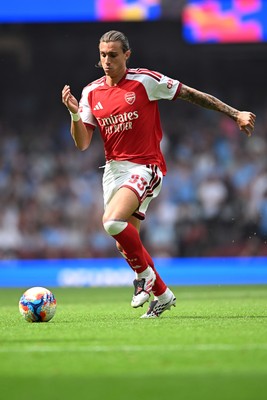 160826 - Arsenal v Manchester City - FA Community Shield - Riccardo Calafiori of Arsenal