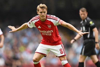 160826 - Arsenal v Manchester City - FA Community Shield - Martin Odegaard of Arsenal