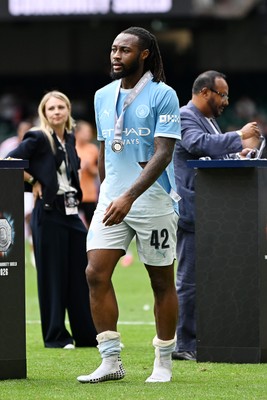 160826 - Arsenal v Manchester City - FA Community Shield - Dejected Antoine Semenyo of Manchester City