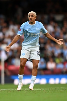 160826 - Arsenal v Manchester City - FA Community Shield - Rico Lewis of Manchester City