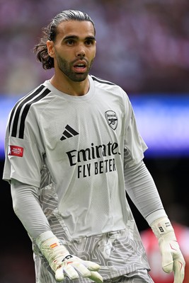 160826 - Arsenal v Manchester City - FA Community Shield - David Raya of Arsenal