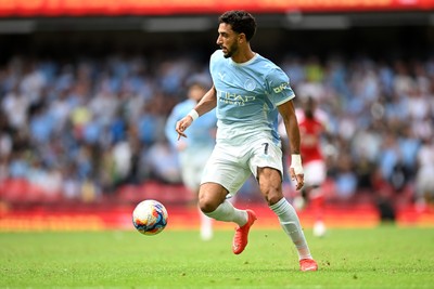 160826 - Arsenal v Manchester City - FA Community Shield - Omar Marmoush of Manchester City
