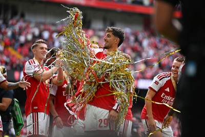 160826 - Arsenal v Manchester City - FA Community Shield - Kai Havertz of Arsenal celebrates at full time