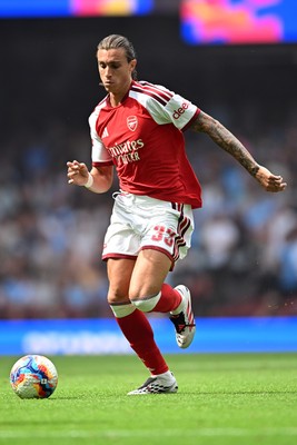 160826 - Arsenal v Manchester City - FA Community Shield - Riccardo Calafiori of Arsenal