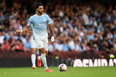 160826 - Arsenal v Manchester City - FA Community Shield - Omar Marmoush of Manchester City