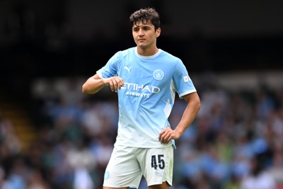 160826 - Arsenal v Manchester City - FA Community Shield - Abdukodir Khusanov of Manchester City