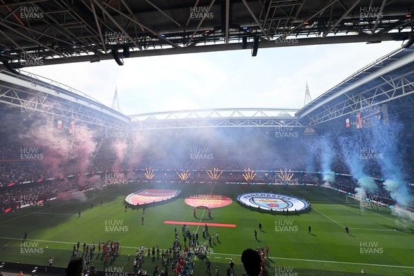 160826 - Arsenal v Manchester City - FA Community Shield - View of the stadium during the anthem