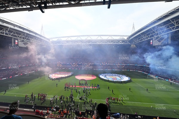 160826 - Arsenal v Manchester City - FA Community Shield - View of the stadium during the anthem