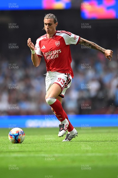 160826 - Arsenal v Manchester City - FA Community Shield - Riccardo Calafiori of Arsenal