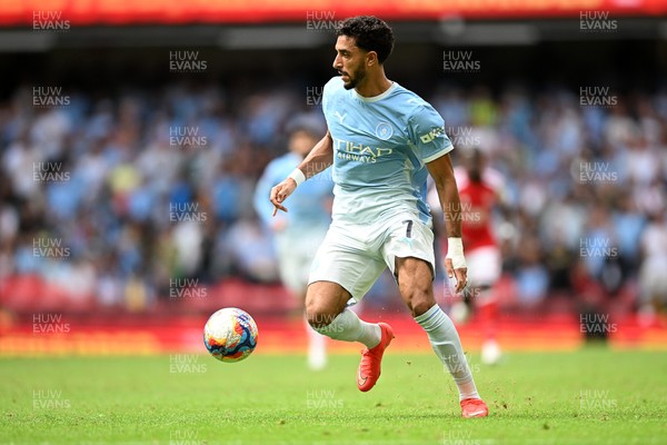 160826 - Arsenal v Manchester City - FA Community Shield - Omar Marmoush of Manchester City