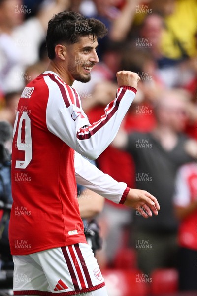 160826 - Arsenal v Manchester City - FA Community Shield - Kai Havertz of Arsenal celebrates scoring a goal