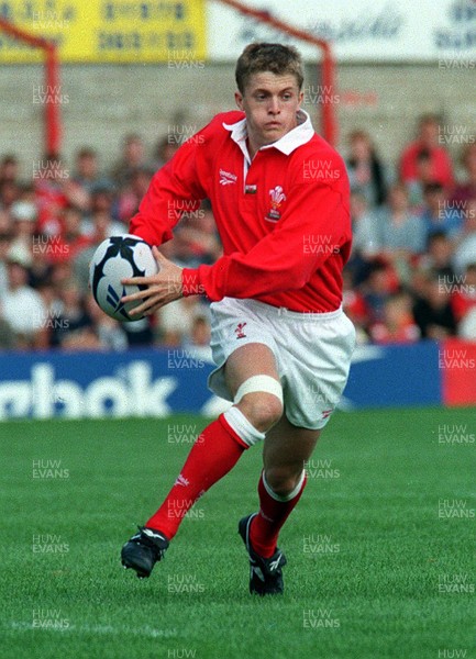 Library Pic. Wales v Romania 1997 (Wrexham). Arwel Thomas.  