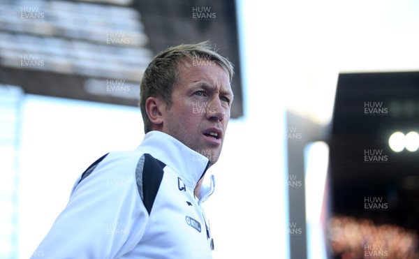 201018 - Aston Villa v Swansea City - SkyBet Championship - Swansea City Manager Graham Potter