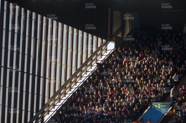 201018 - Aston Villa v Swansea City - SkyBet Championship - The sunlight shines through into the stands