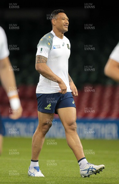 220915 - Australia Captains Run - Israel Folau during training