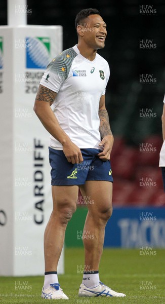 220915 - Australia Captains Run - Israel Folau during training