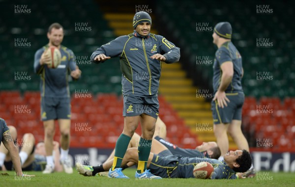 291113 - Australia Rugby Training -Will Genia during training