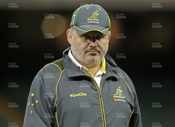 291113 - Australia Captains Run Training - Head Coach Ewen McKenzie  