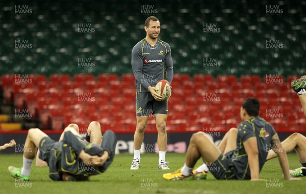 291113 - Australia Captains Run Training - Quade Cooper  