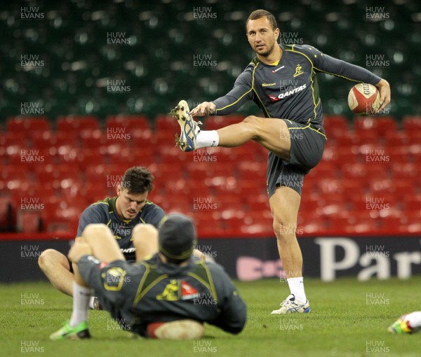 291113 - Australia Captains Run Training - Quade Cooper  