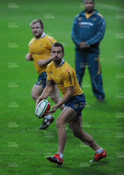 27.11.09 - Australia Rugby Training - Quade Cooper during training. 