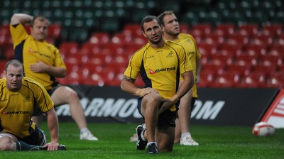 05.11.10 - Australia Rugby Captains Run - Quade Cooper during training. 