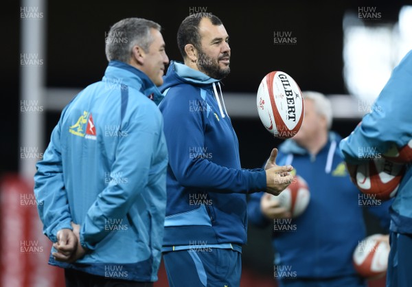 101117 - Australia Rugby Training - Michael Cheika during training