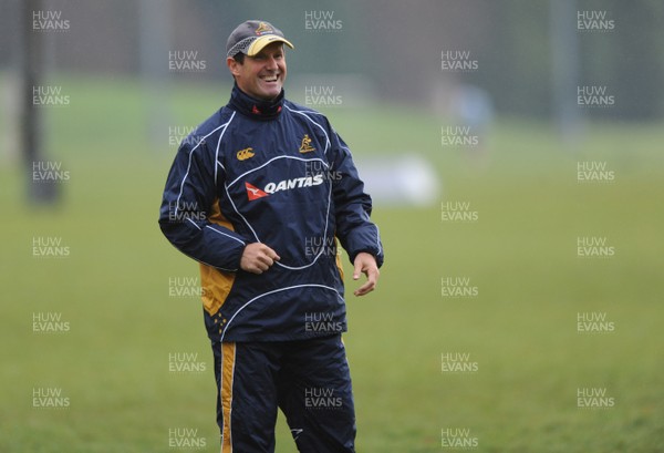 27.11.08 - Australia Rugby Training - Australia Coach, Robbie Deans during training 