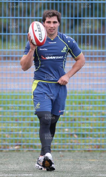 271112 - Australia Rugby Training session - Australia's Nick Phipps during training