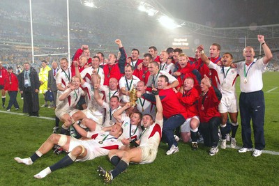 221103 - Australia v England - Rugby World Cup Final - The England team celebrate victory