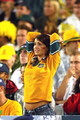 221103 - Australia v England - Rugby World Cup Final - The Australian fans dejection