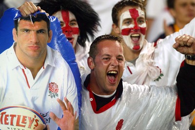 221103 - Australia v England - Rugby World Cup Final - England fans celebrate