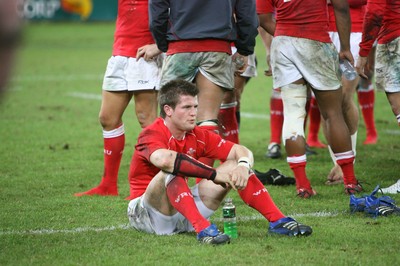02.06.07 AUSTRALIA v WALES, 2nd Test ,Brisbane. Ceri Sweeney dejected at the end of the game. 