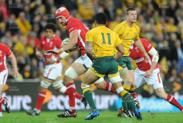 090612 - Australia v Wales - Castrol EDGE Series -Luke Charteris of Wales