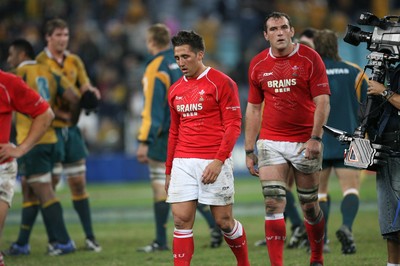 26.05.07  AUSTRALIA v WALES, Telstra Stadium,Sydney Wales Gavin Henson feels the pain of defeat after a last minute try by the Wallabies 