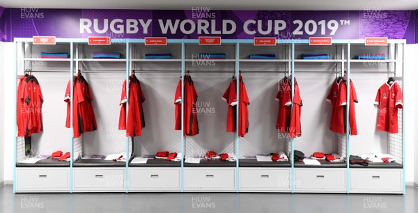 290919 - Australia v Wales - Rugby World Cup - Wales dressing room